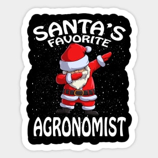 Santas Favorite Agronomist Christmas Sticker